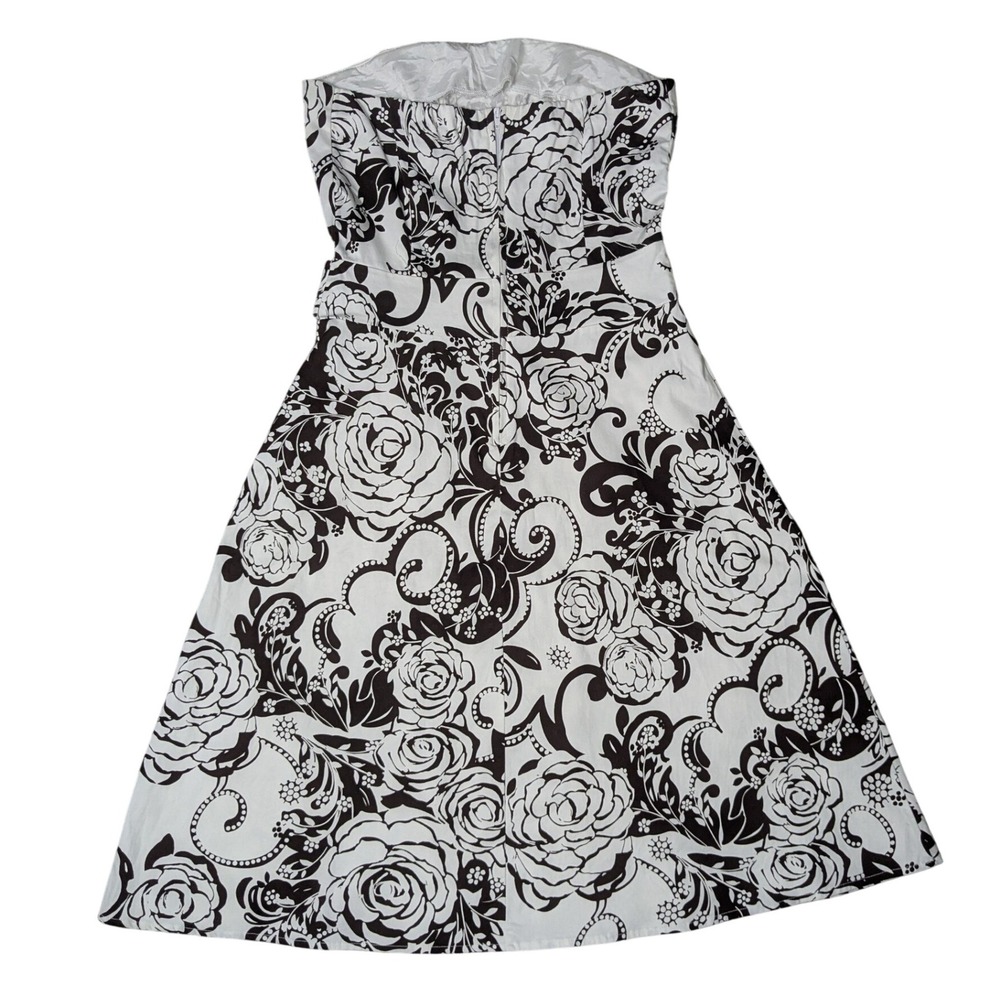 B. Smart Y2K Floral Surfer Summer Strapless Knee Length Dress Women's Size 6 - Picture 6 of 6
